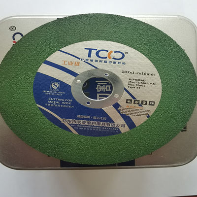 quality  72m/S Abrasive Cut Off Wheel Inox Stainless Steel Side Grinder Disc 107x1.2x16mm factory