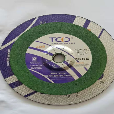 quality  150mm 6mm Resin Cutting Disc TCO Metal Inox Grinding Wheel Sharpness factory