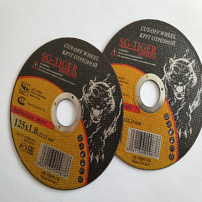 T41 5 Inch Metal Cutting Discs 125mm 1.2mm Abrasive Stainless Steel Cut Off Wheel