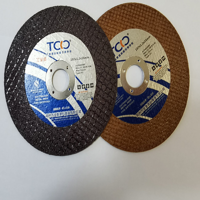 107mm Aluminum Oxide Grinding Wheel Double Nets 1.2mm Thick 4 Inch Metal Cutting Wheel