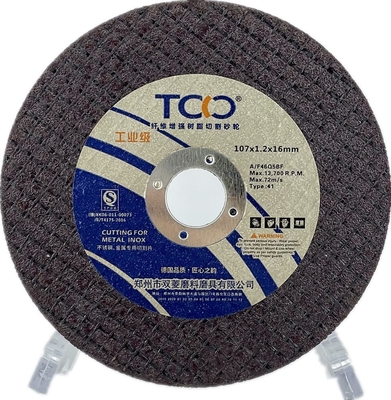 T42 107mm Angle Grinder Cutting Wheel  Aluminum Oxide Dual Mesh Reinforced